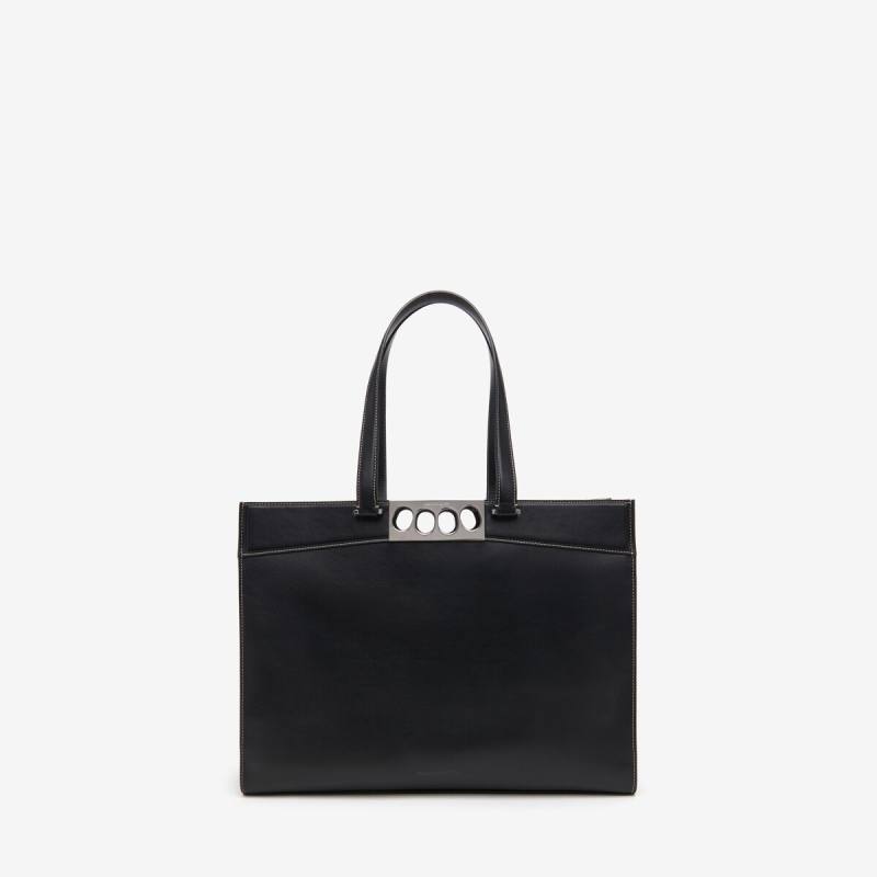 Alexander McQueen Men's Black The Grip East West Tote (Calfskin)